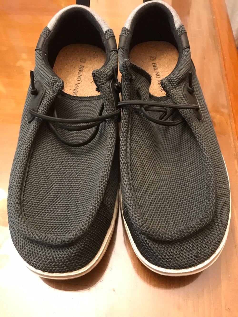 Bruno Marc Men's Black Mesh Slip-On Loafers